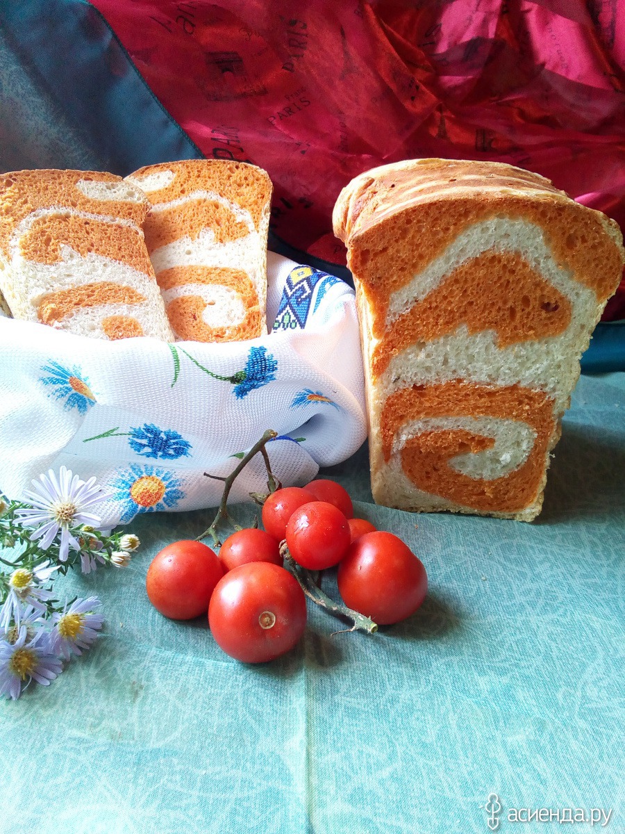 Дрожжевой итальянский разноцветный хлеб