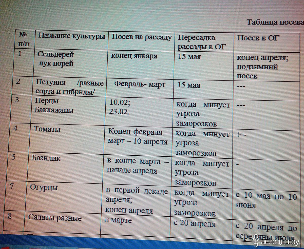 Календарь посева, посадки: Дневник пользователя nataly7416